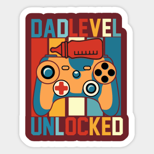 Dad level unlocked Sticker